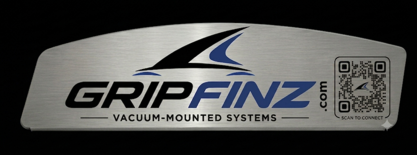 GripFinz modular rooftop display with industrial vacuum mounts